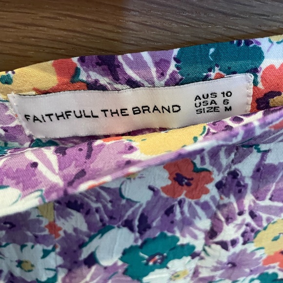 FAITHFULL the Brand RARE Cuesta Midi Skirt in Nefeli Print - Size 10 - Picture 9 of 15